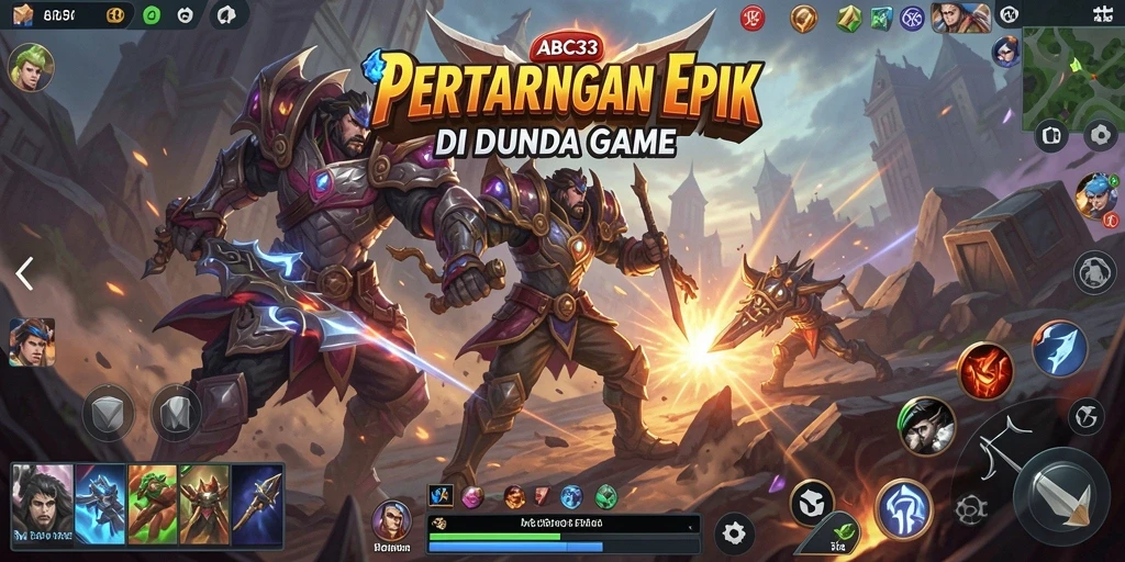 Screenshot gameplay dari pertarungan seru di ABC33.