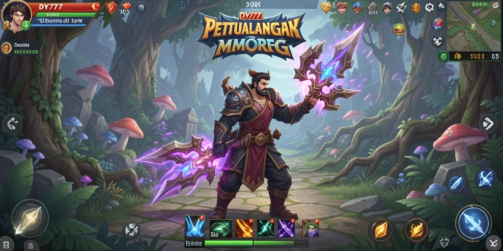 Tampilan gameplay DY777 yang menakjubkan di dunia MMORPG.