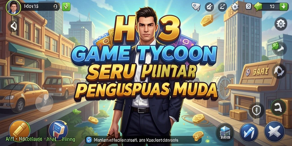 Screenshot gameplay HO3 menampilkan pengelolaan bisnis yang mendebarkan.
