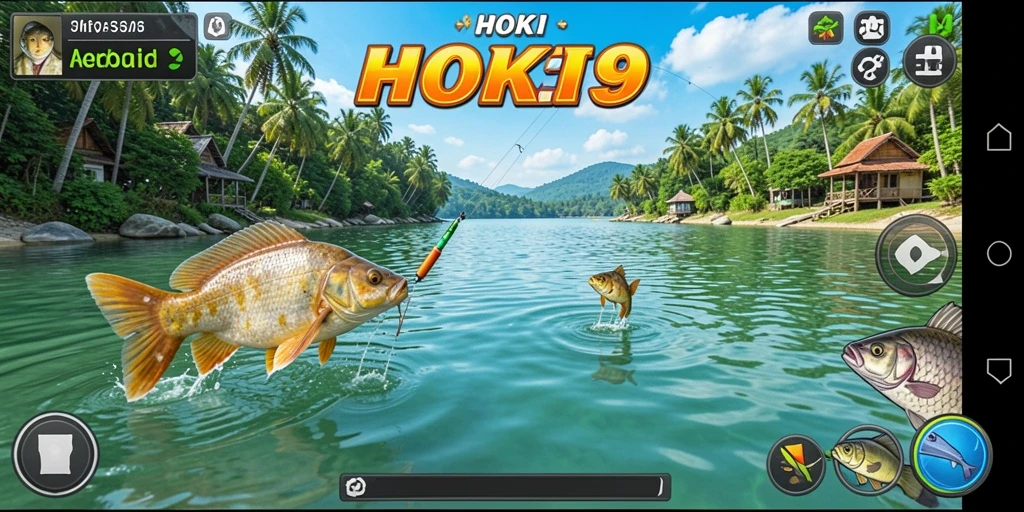 Tampilan gameplay HOKI9 yang memukau saat menangkap ikan.