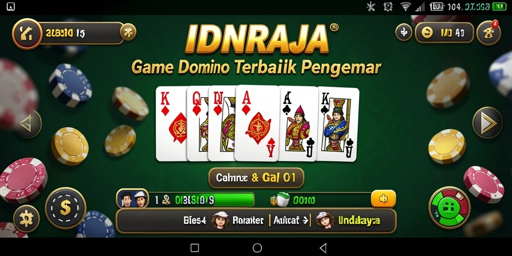 Gameplay seru dalam IDNRAJA dengan pemain aktif.