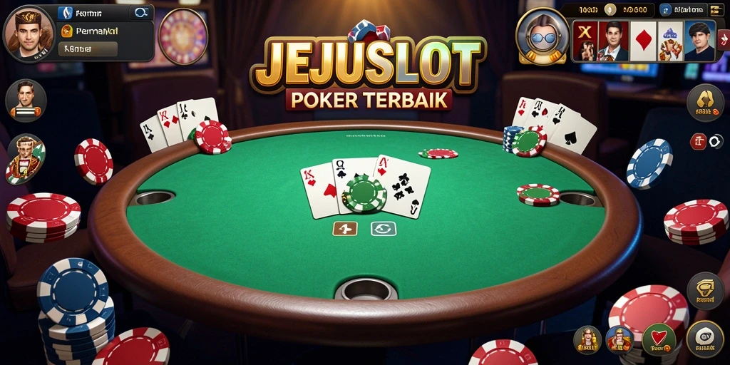 Tampilan menarik dari gameplay Poker di JEJUSLOT.