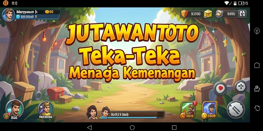 Screenshot utama JUTAWANTOTO menunjukkan gameplay puzzle yang seru dan menarik.