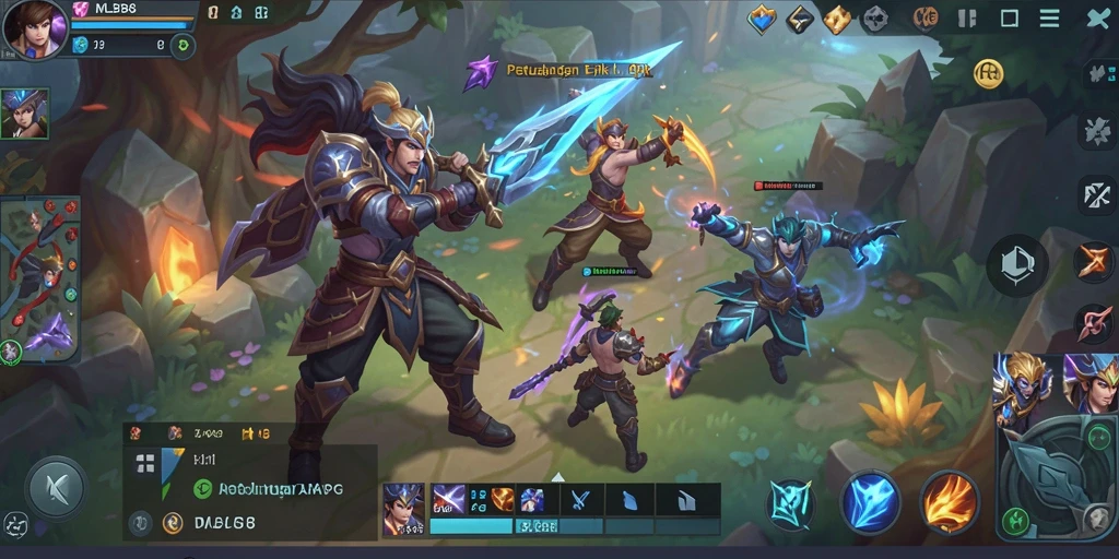 Screenshot gameplay <strong>MLBB8</strong> menunjukkan aksi pertempuran yang mendebarkan.