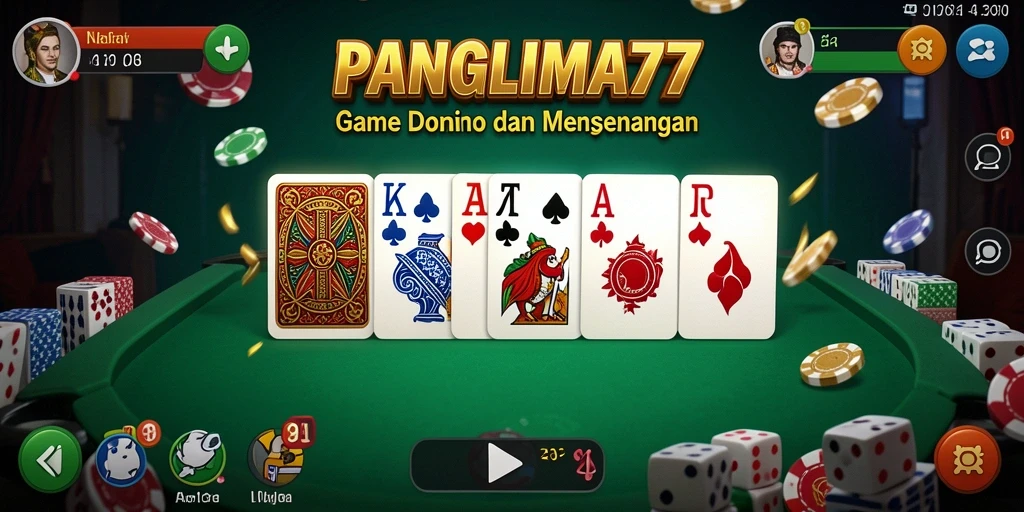 Tampilan gameplay seru dan interaktif di PANGLIMA77.