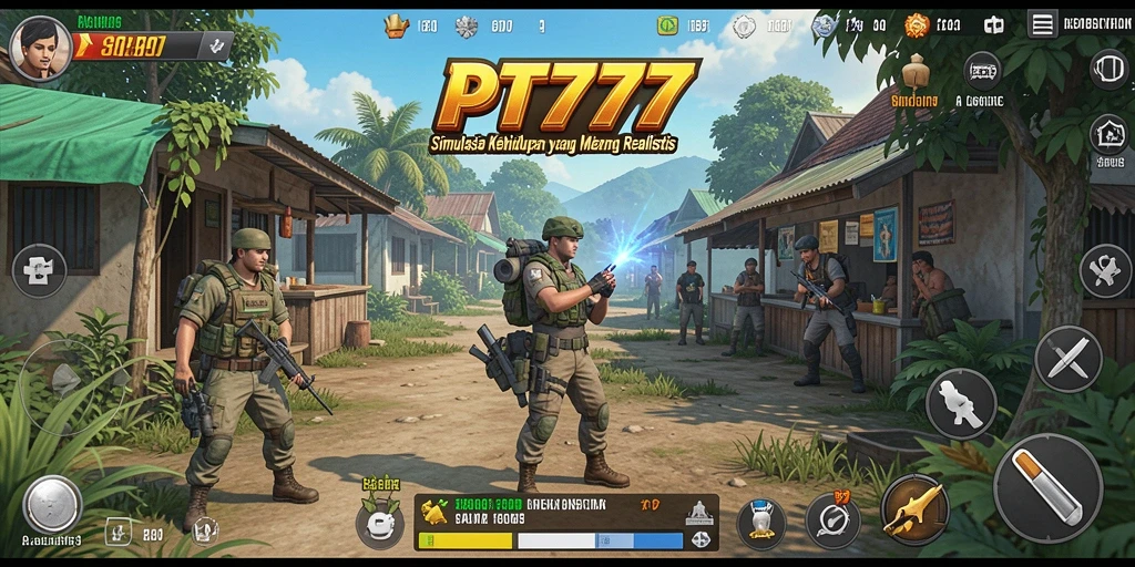 Tampilan gameplay PT777 yang sangat realistis dan interaktif.