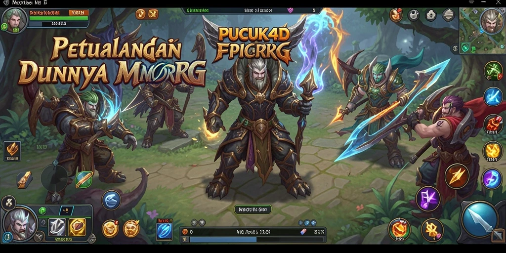 Tangkapan layar menunjukkan aksi seru dalam gameplay MMORPG.