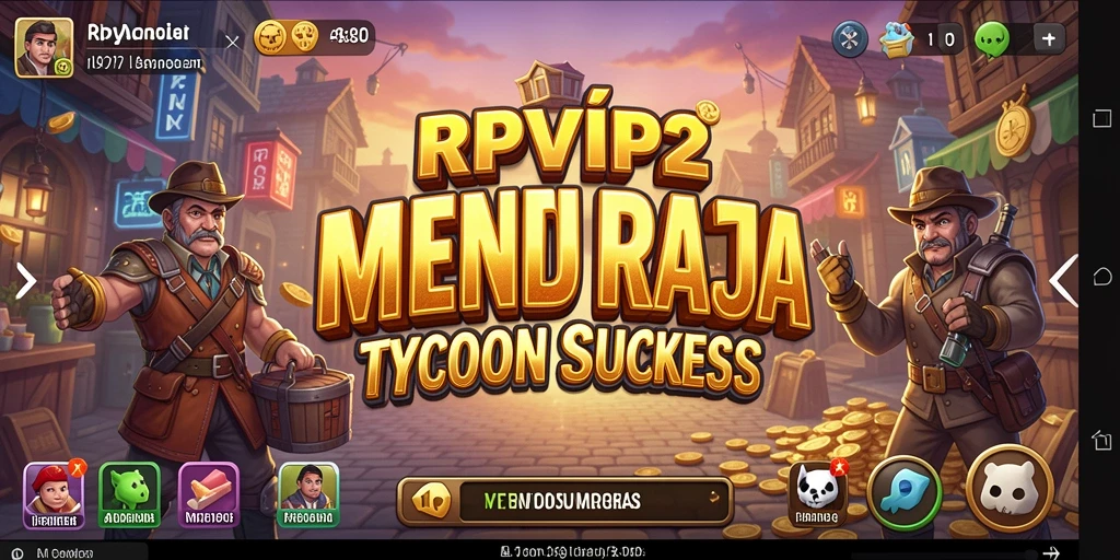 Tangkapan layar menampilkan gameplay seru dari RPVIP2 sebagai game Tycoon.