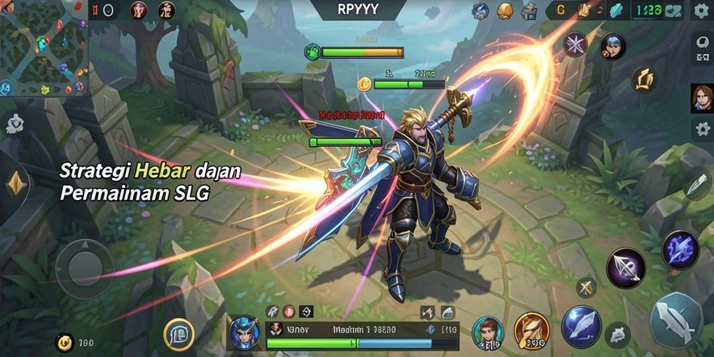 Tampilan gameplay menegangkan di RPYYY menunjukkan strategi dan pertempuran yang mendalam.