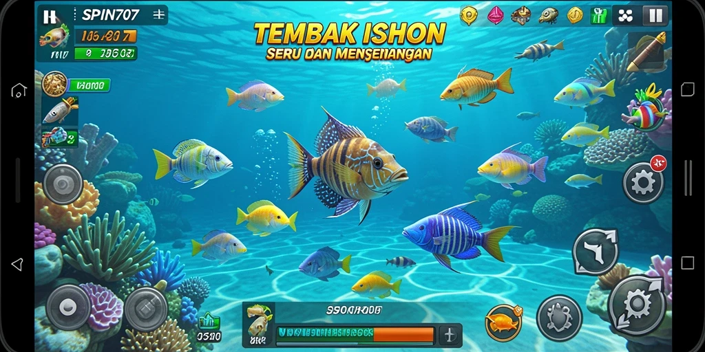 Gameplay seru menembak ikan di SPIN707.